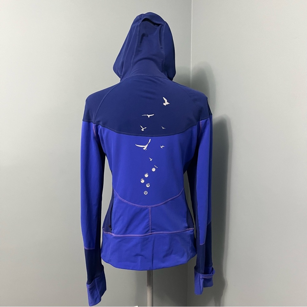 LULULEMON Run Spirit Hoodie Birds in Flight size 10 wet dry warm RARE vintage